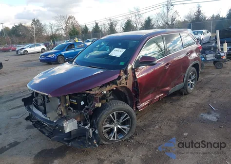 2019 Toyota Highlander Le from USA, damaged, VIN 5TDBZRFH3KS724720